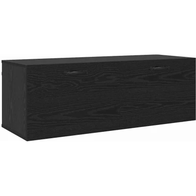 Image of vidaXL Wall Cabinet Black oak 100 x 36.5 35 cm Engineered wood