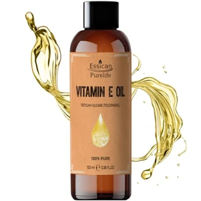 Image of Vitamin E Oil 100ml for Skin, VIT Pure Oil, Hair 100% Natural Face, Scars Nails,
