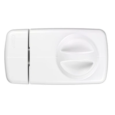Image of ABUS 532948 7010 W Additional Door Lock with Rotary Knob White