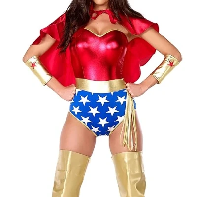 Image of Forplay Womens Wonder Seductress Superhero Fancy dress costume Medium/Large