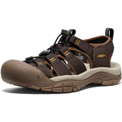 Image of KEEN Men&#039;s Newport H2 Sandals, Java/Golden Yellow, 14 UK