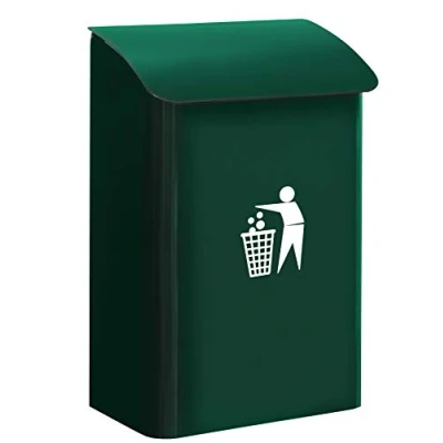 Image of Arregui M283313 E 6103 Wall Mounted Bin, Colour Green