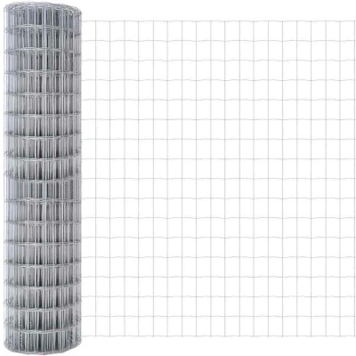 Image of vidaXL Euro Fence 1x25 m Galvanised Steel