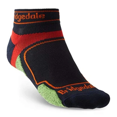 Image of Bridgedale TRAIL RUN Ultralight T2 Coolmax Sport Low Men&#039;s X Large Navy