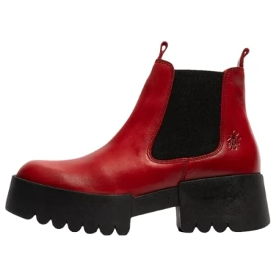Image of Fly London Women&#039;s EXIA123FLY Ankle Boot, RED, 9 UK