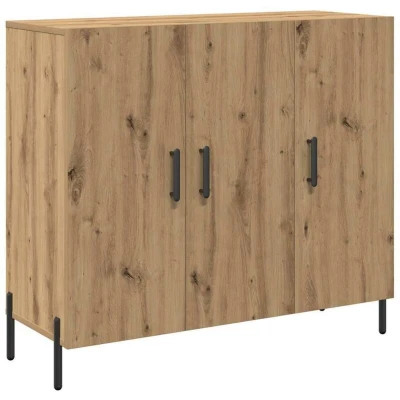 Image of vidaXL Artisan Oak Sideboard 90x34x80 cm Made of Engineered Wood