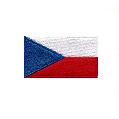 Image of Czech Republic National Country Flag Iron Sew on Embroidered Patch