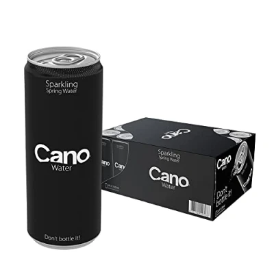 Image of Cano Water Sparkling Multipack (24 x 330ml), Ringpull Lids, Cans, Natural Spring Water, Cans