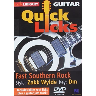 Image of Quick Licks: Zakk Wylde Fast Southern Rock Key: Dm