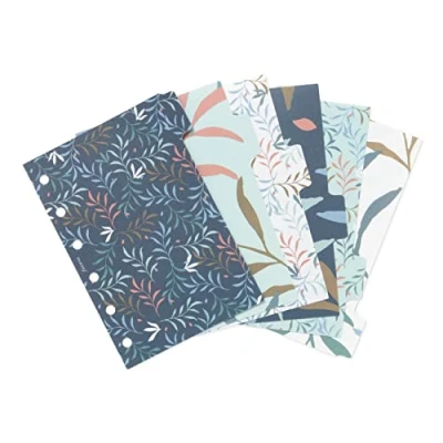 Image of Filofax Organizer Accessory, Pocket Size, Botanical Collection, Dividers with Tabs, Set of Six (B132809)