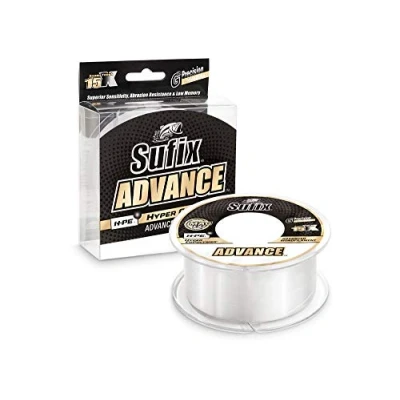 Image of Sufix NEW ADVANCE HMPE HYPER COPOLYMER ADVANCED MONO FISHING LINE (0.18mm 3.4kg, Clear)