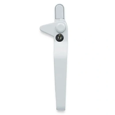 Image of WMS uPVC Window Handle Cockspur White Double Glazed 9mm Backset Right Hand
