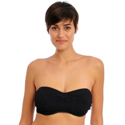 Image of Freya Womens Ibiza Waves Bralette Bikini Top Black material_polyamide Size 36F