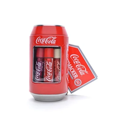 Image of Lip Smacker Coca Cola Can Collection Set of Balms for Kids in Different Flavours Sweet Gift a Collectible Classic Pack 6