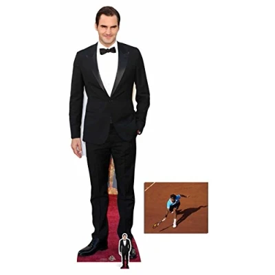 Image of Fan Pack Roger Federer Lifesize and Mini Cardboard Cutout/Standup/Standee Includes 8x10 Star Photo