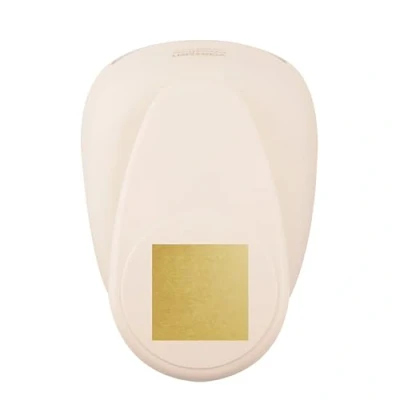 Image of Vaessen Creative Craft Paper Punch Square 3,5 x cm Circle Cutter for Crafting and Card Making, White/Pink