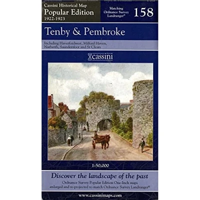 Image of Tenby and Pembroke: No. 158 (Cassini Popular Edition Historical Map)