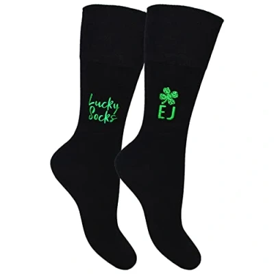 Image of Personalised Men&#039;s Irish Lucky Socks Gift Set (2 Pair Pack) (as8, numeric, numeric_11, numeric_13, regular, UK Extra Large 11 13)