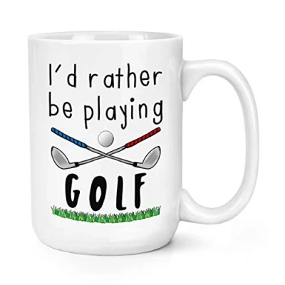 Image of I&#039;d Rather Be Playing Golf 15oz Large Mug Cup