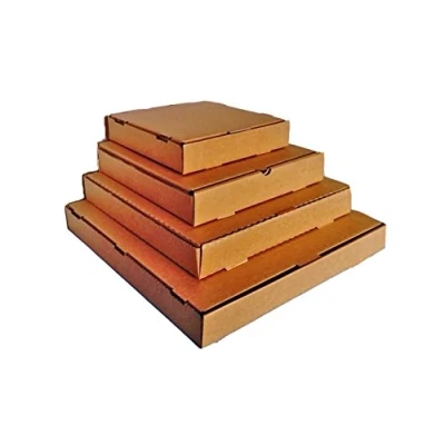 Image of 50 x Pizza Style Takeaway Postal Box Vinyl LP Shipping Mailing Carton (Brown) (20&quot;)