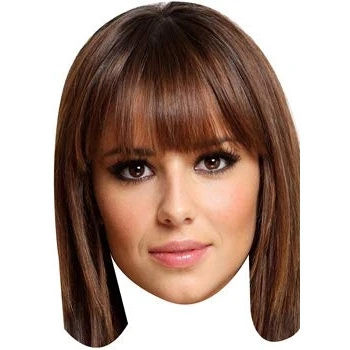 Image of FoxyPrinting Cheryl Cole Celebrity Cardboard Party Face Mask Fancy Dress