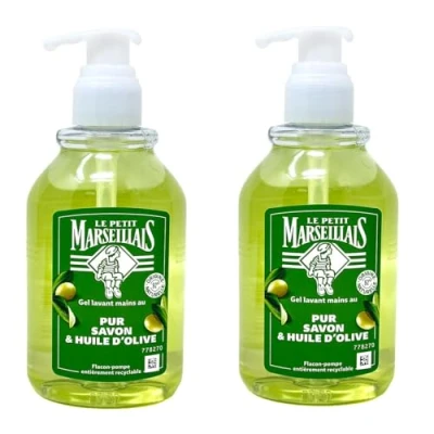 Image of Le Petit Marseillais Savon Liquide Fabrication à l&#039;Ancienne l&#039;Huile d&#039;Olive Pompe 300 ml Lot de 2 by