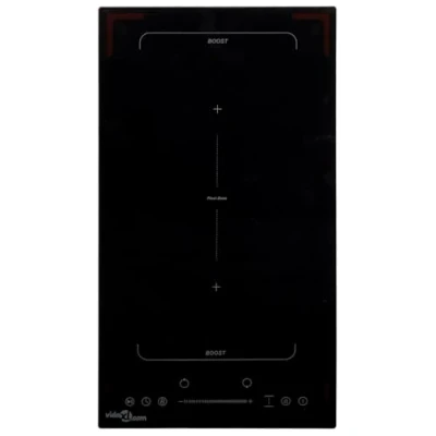 Image of vidaXL Built in Flexizone Induction Hob with 2 Burners, Touch Control, Auto Pan Detection, Individual Timer, Child Safety Lock, Heat Resistant Glass, Black