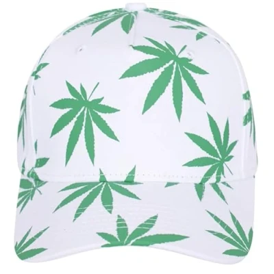 Image of ASD Accessories Men&#039;s Women&#039;s Baseball Classic Caps, Men Women Unisex Adjustable Caps (UK, Alpha, One Size, White Weed)