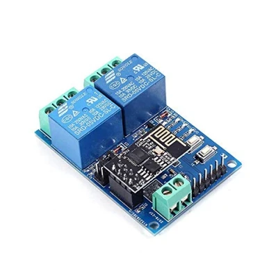 Image of DollaTek 5V ESP8266 ESP 01 2 Channel WiFi Relay Module For IOT Smart Home Phone APP Controller(With ESP8266)