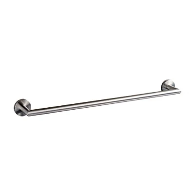 Image of Ambrosya® Exclusive Towel rail made of stainless Steel Bathroom Holder Bracket Hook Bar Rack Rod (Stainless (Brushed))