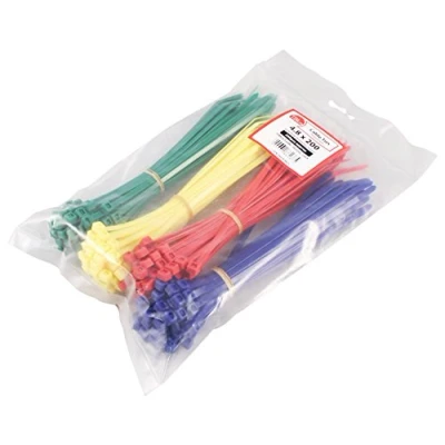 Image of TIMCO Cable Ties 4.8 x 200mm Mixed Colours Bag of 200