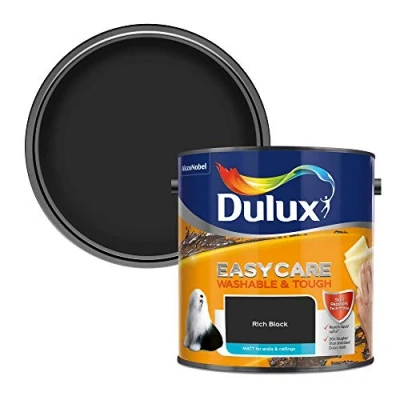Image of Dulux Easycare Washable and Tough Matt, Rich Black, 2.5 l (Pack of 1)