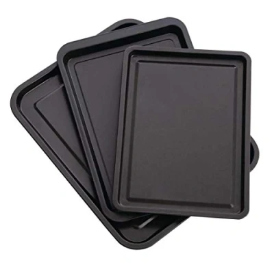 Image of Nisbets Essentials Non Stick Baking Trays (Pack of 3)