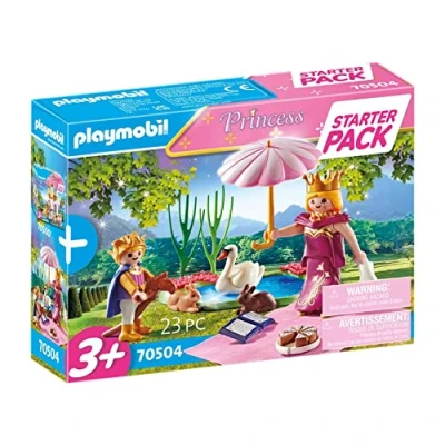 Image of Playmobil 70504 Princess Royal Picnic Small Starter Pack, for Children Ages 3+, Fun Imaginative Role Play, PlaySets Suitable 4+