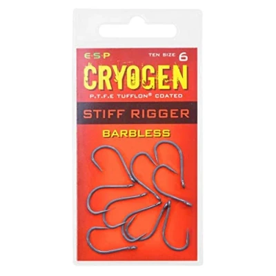 Image of ESP Cryogen Stiff Rigger Barbless Hooks: 6