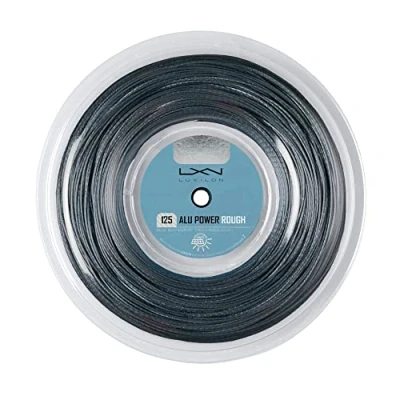 Image of Wilson Unisex Tennis Racket Aluminium Power Rough String Luxilon Reel Silver 125 220 m, Silver, m UK