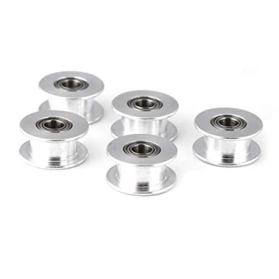 Image of Timing Pulley, High Quality Aluminum Smoothly 2GT 6mm/10mm Wide Belt Pulley 16T/20T 3mm/5mm Bore 3D Printer Accessary 5pcs/Set(W6mm 20T 5 Toothless)
