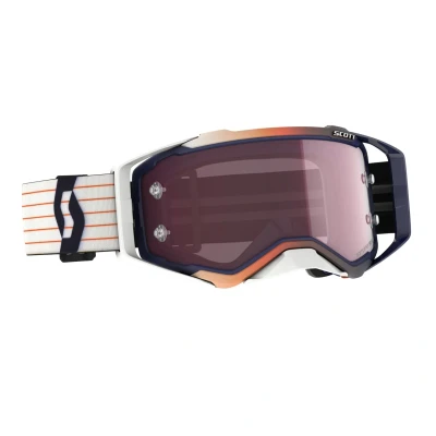 Image of Scott Prospect Amplifier Goggle, Blue / White Rose Chrome Works Lens Motocross4u