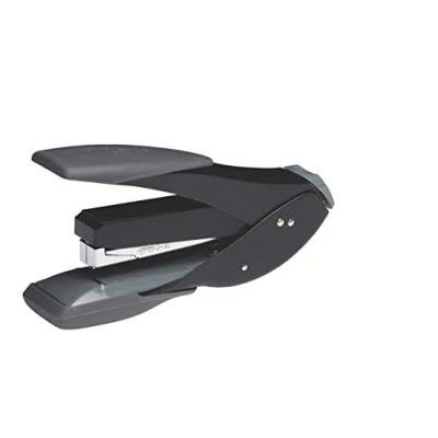 Image of Rexel Easy Touch Low Force Stapler, 30 Sheet Capacity, Flat Clinch Stapling, Half Strip, Includes Staples, Metal Body, Black/Grey, 2102548