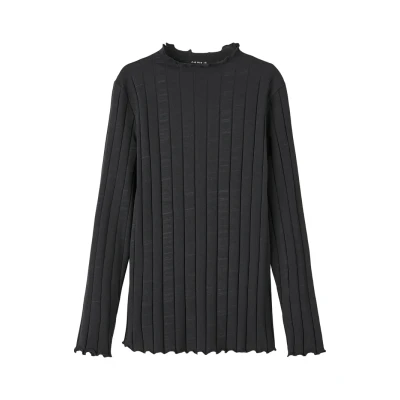 Image of Name it Nkfnoline SLIM FIT Long sleeved top for kids, Size: 6y, Black