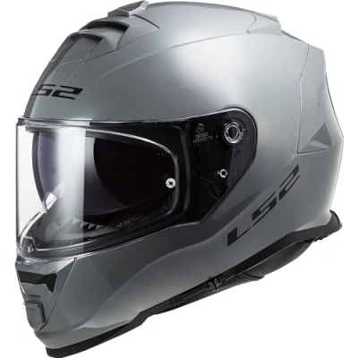 Image of LS2 FF800 STORM II Dual Visor Full Face Motorcycle Helmet. SOLID NARDO GREY (M) 57 58cm