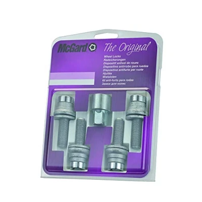 Image of 26001SU Wheel Lock Bolts SU M12 x 1,25, flat seat, shaft length 34,5 mm, Overall 37,6 Hex size 19mm, Key diameter 25,8 mm