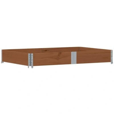 Image of vidaXL Pallet Collar Brown 150x100 cm Solid Wood Pine