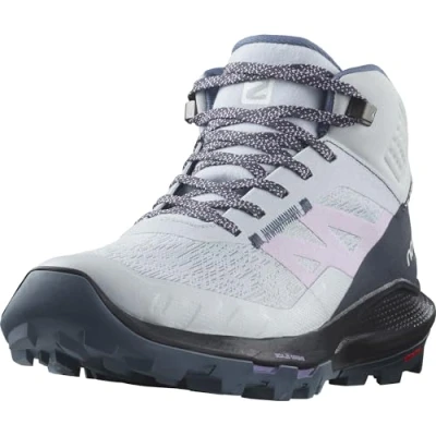 Image of SALOMON Women&#039;s Outpulse Mid GTX W Hiking Shoe, Arctic Ice, 8 UK