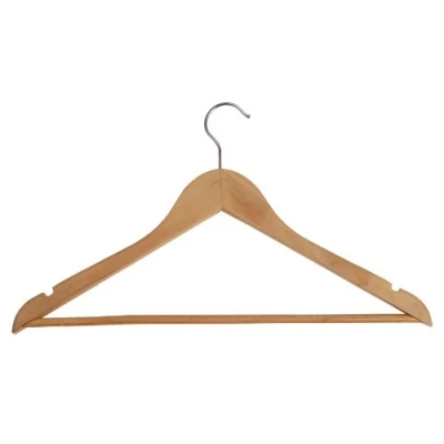 Image of Bolero Wooden Coat Hanger (25 Pack) PMBASICBO