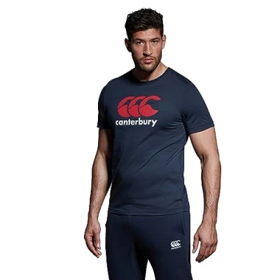 Image of Canterbury Mens CCC Logo T Shirt Navy/Red/White XXL
