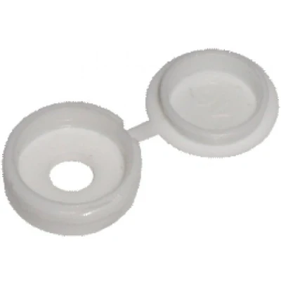 Image of UK Safety Signs &amp; Products Centurion Hinged Screw Cover Caps, White Pack of 20, Multi Colour