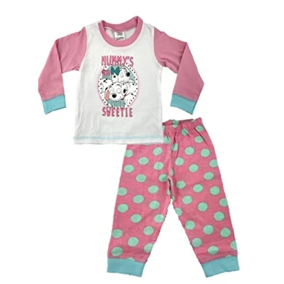 Image of Disney 101 Dalmatians Baby Girl&#039;s 2 Piece Pyjama Set 18 24 Months Pink/White