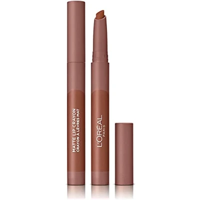 Image of L&#039;Oreal Paris Infallible Very Matte Lip Crayon Lipstick, Smudge Proof, Nude 104 Tres Sweet, 1 kg