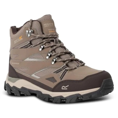 Image of Regatta Women&#039;s Breathable Holcombe Iii Walking Boots Walnut White Pepper, Size: UK 8